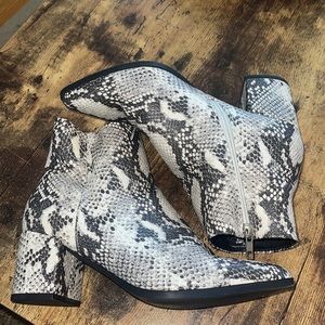 Snake Skin Bootie